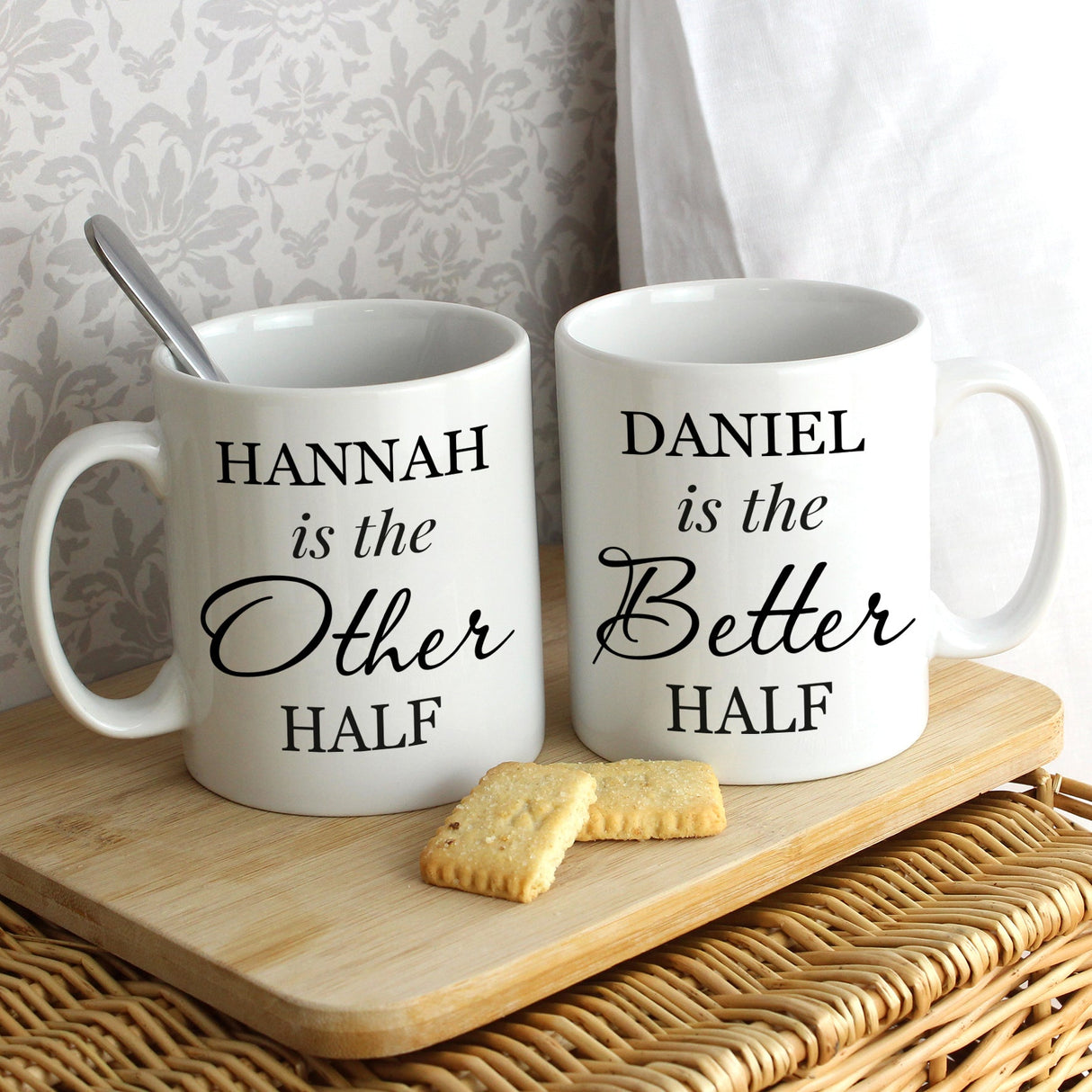 Personalised Other Half and Better Half Mug Set: 3 - Mugs By Gift Moments