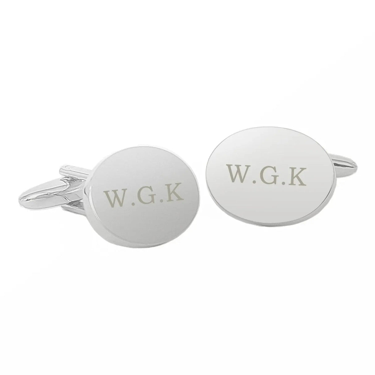 Personalised Oval Cufflinks: 3 - Cufflinks & Tie Slides By Gift Moments