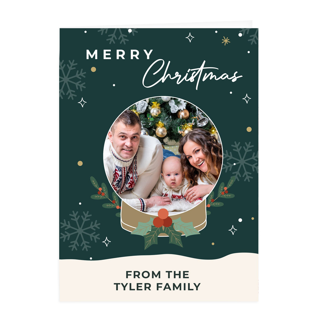 Personalised Pack of 10 Christmas Photo Cards: 7 - Greeting Cards By Gift Moments