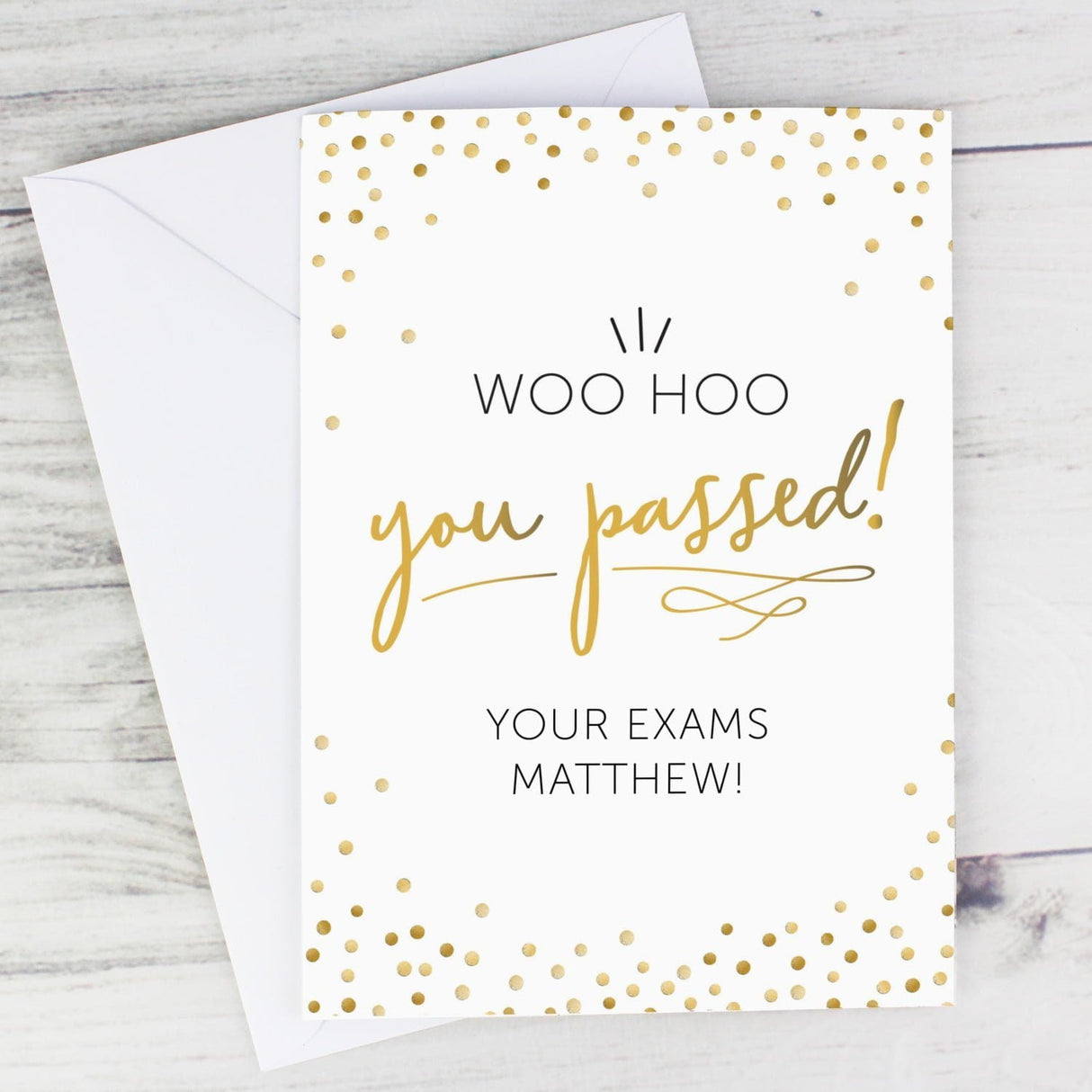 Personalised You Passed! Card: 1 - Greeting Cards By Gift Moments