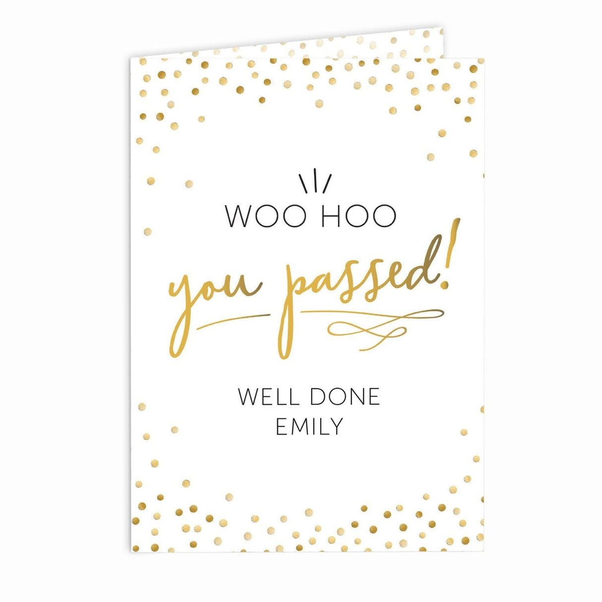 Personalised You Passed! Card: 3 - Greeting Cards By Gift Moments