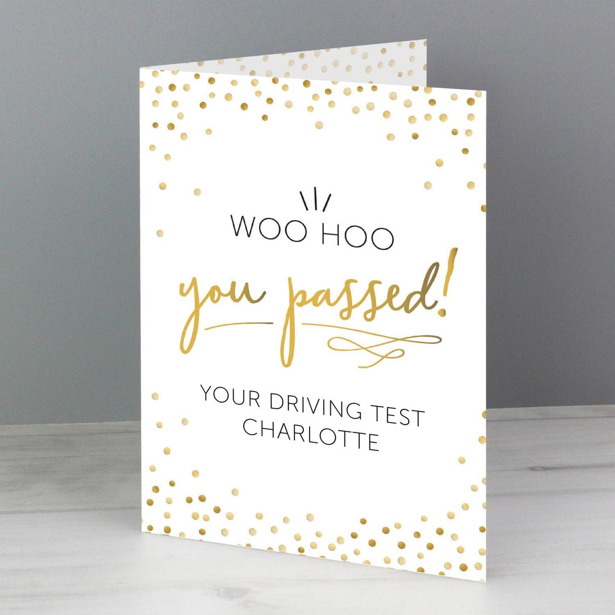 Personalised You Passed! Card: 2 - Greeting Cards By Gift Moments