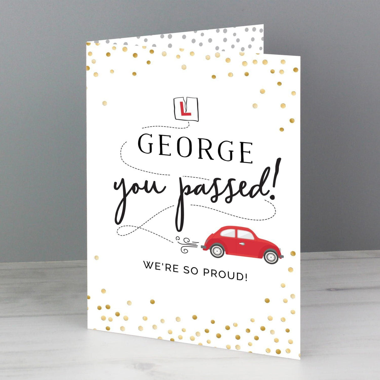 Personalised Passed Driving Test Card: 2 - Greeting Cards By Gift Moments