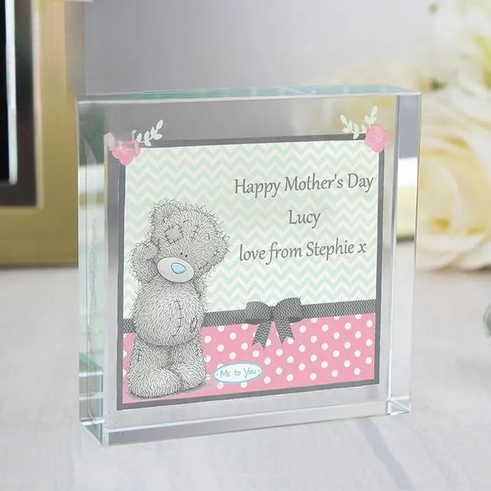 Personalised Me To You Pastel Polka Dot for Her Crystal Token: 1 - Crystal Tokens