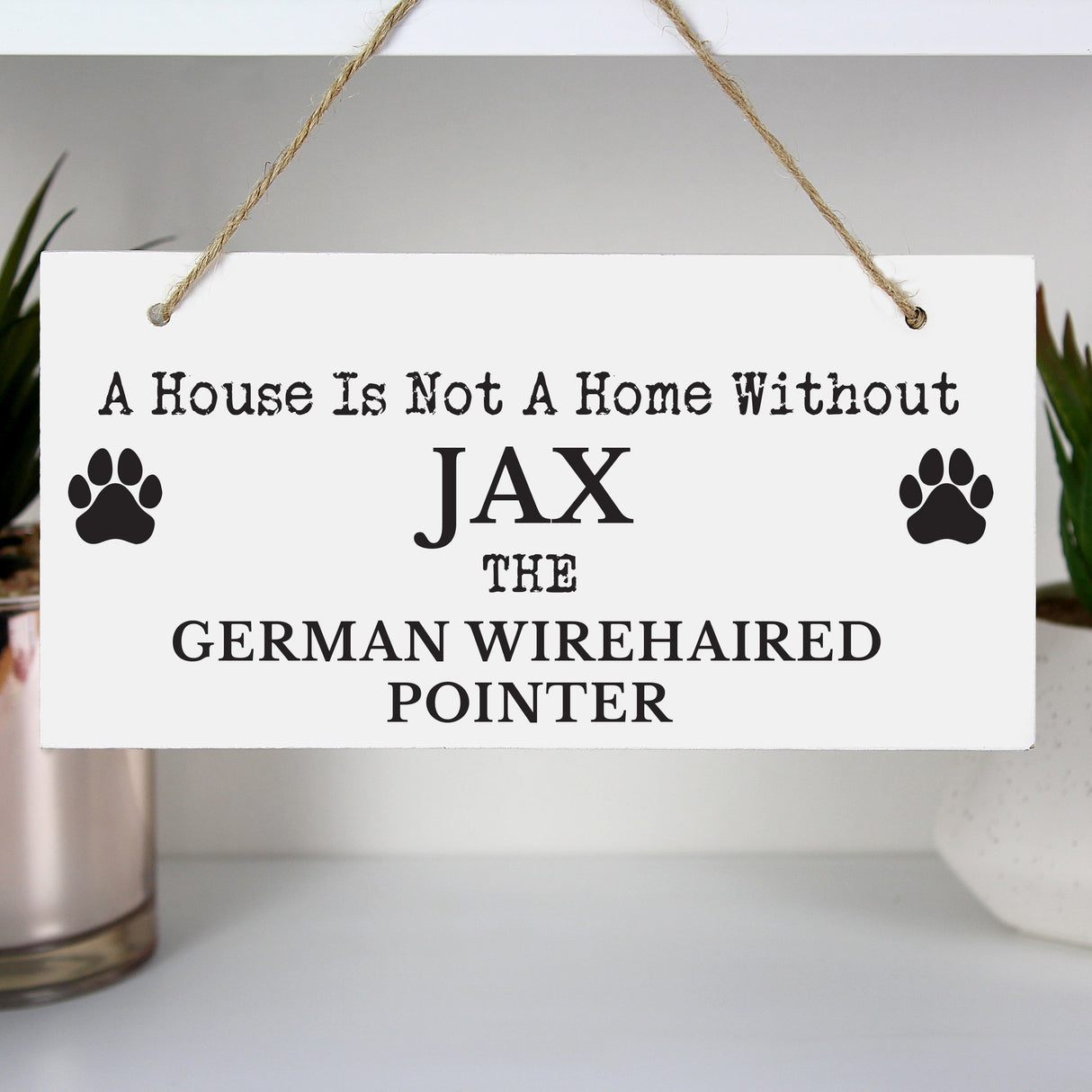 Personalised Paw Print Dog Breed Wooden Sign: 7 - Signs & Plaques By Gift Moments