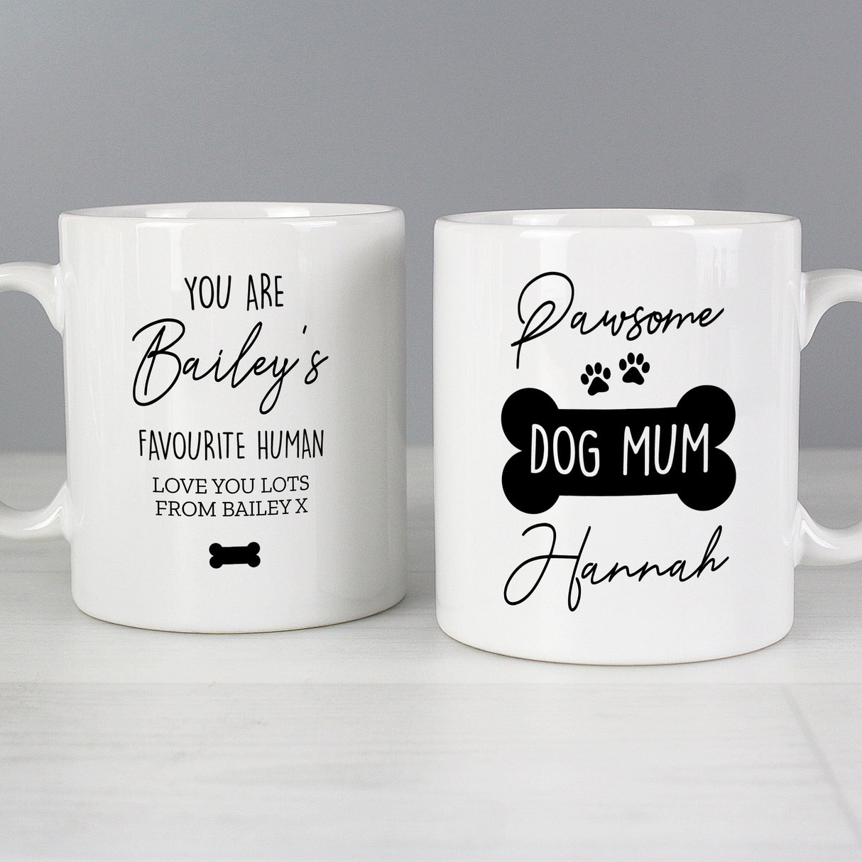 Personalised Pawsome Dog Mum Mug: 2 - Mugs By Gift Moments