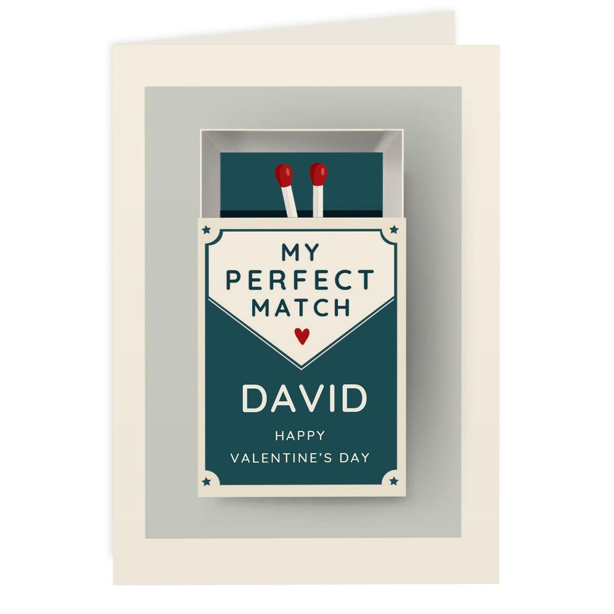 Personalised The Perfect Match Card: 4 - Greeting Cards By Gift Moments