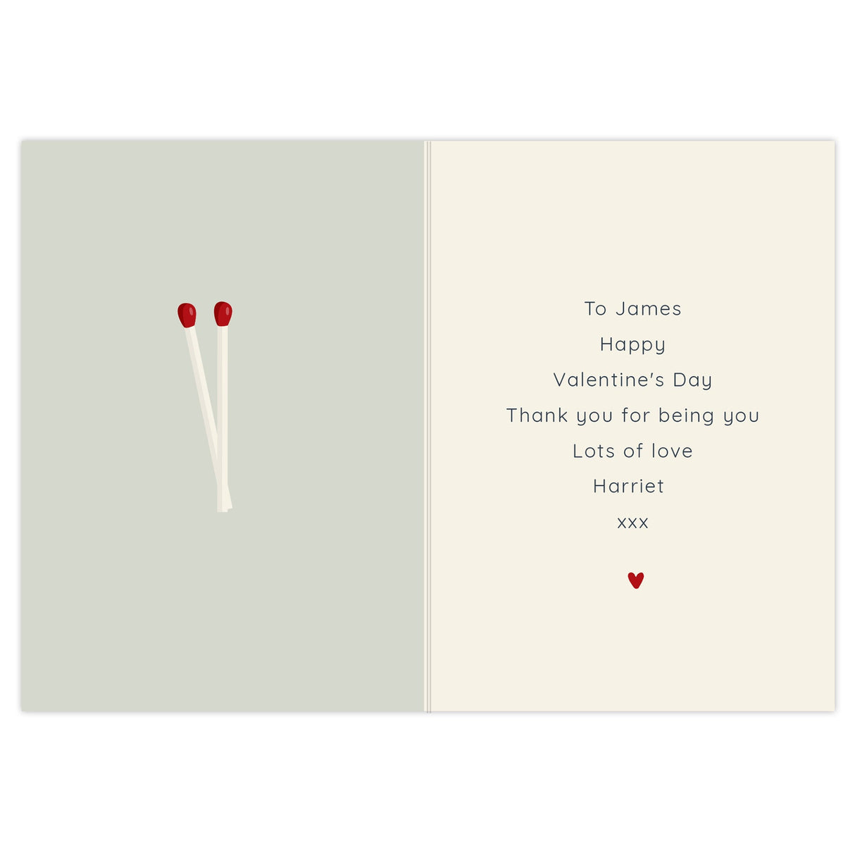 Personalised The Perfect Match Card: 3 - Greeting Cards By Gift Moments