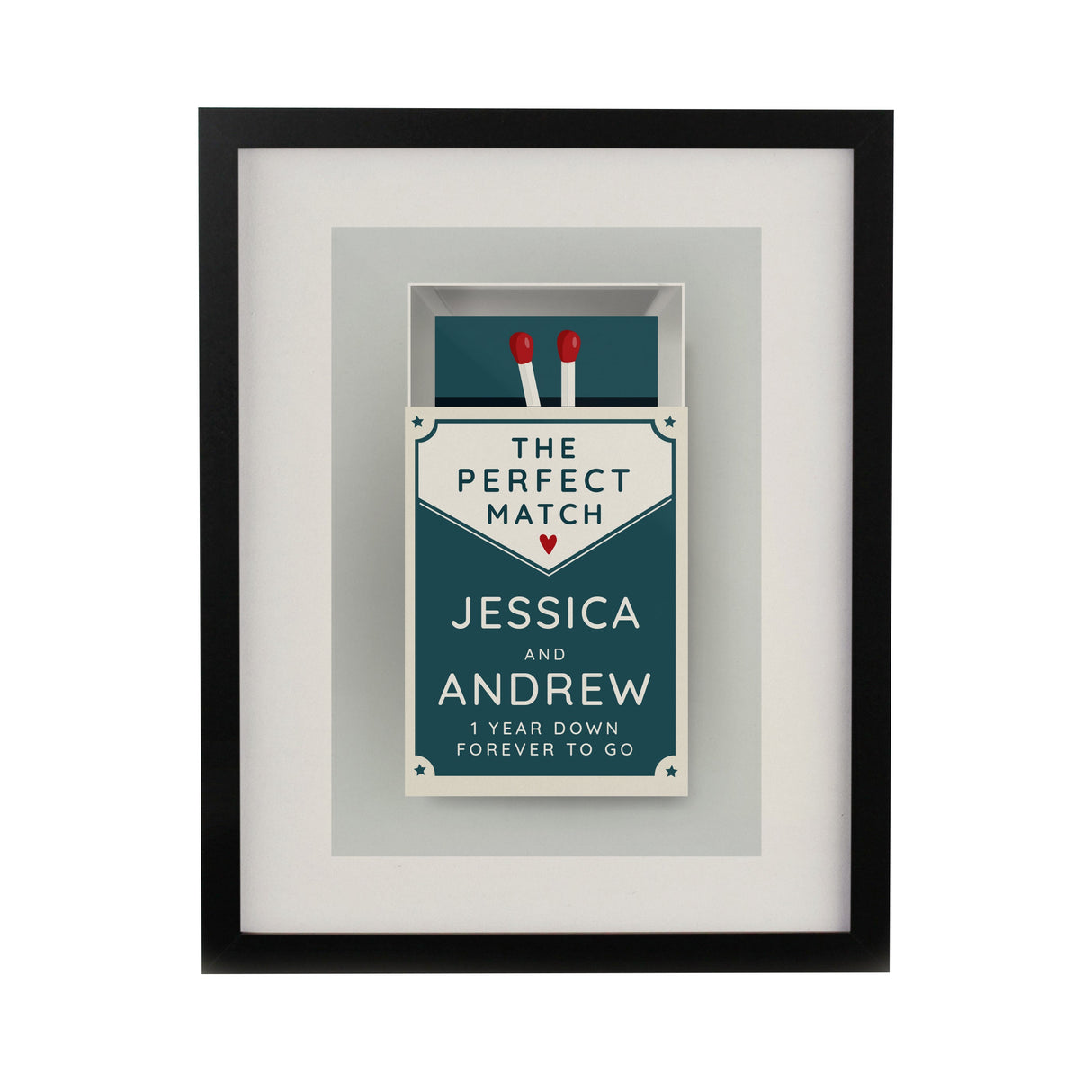 Personalised Perfect Match Couples Framed Prints - Shop Framed Prints At Gift Moments - 8