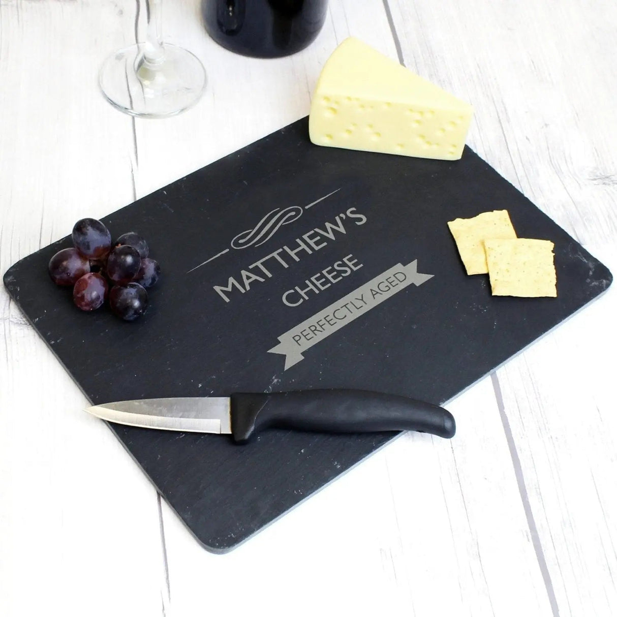 Personalised Perfectly Aged Slate Cheese Board: 1 - Cheese Boards By Gift Moments