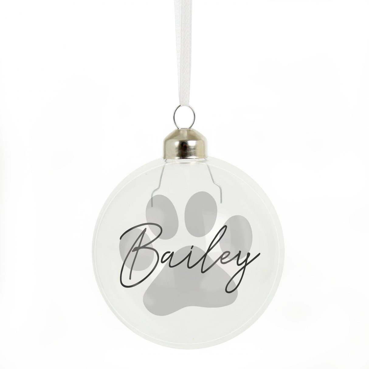 Personalised Pet Glass Bauble: 3 - Christmas Baubles By Gift Moments