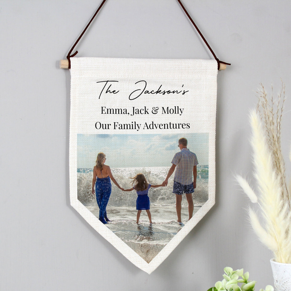 Personalised Photo Upload Banner Wall Art - Shop Wall Art At Gift Moments - 1