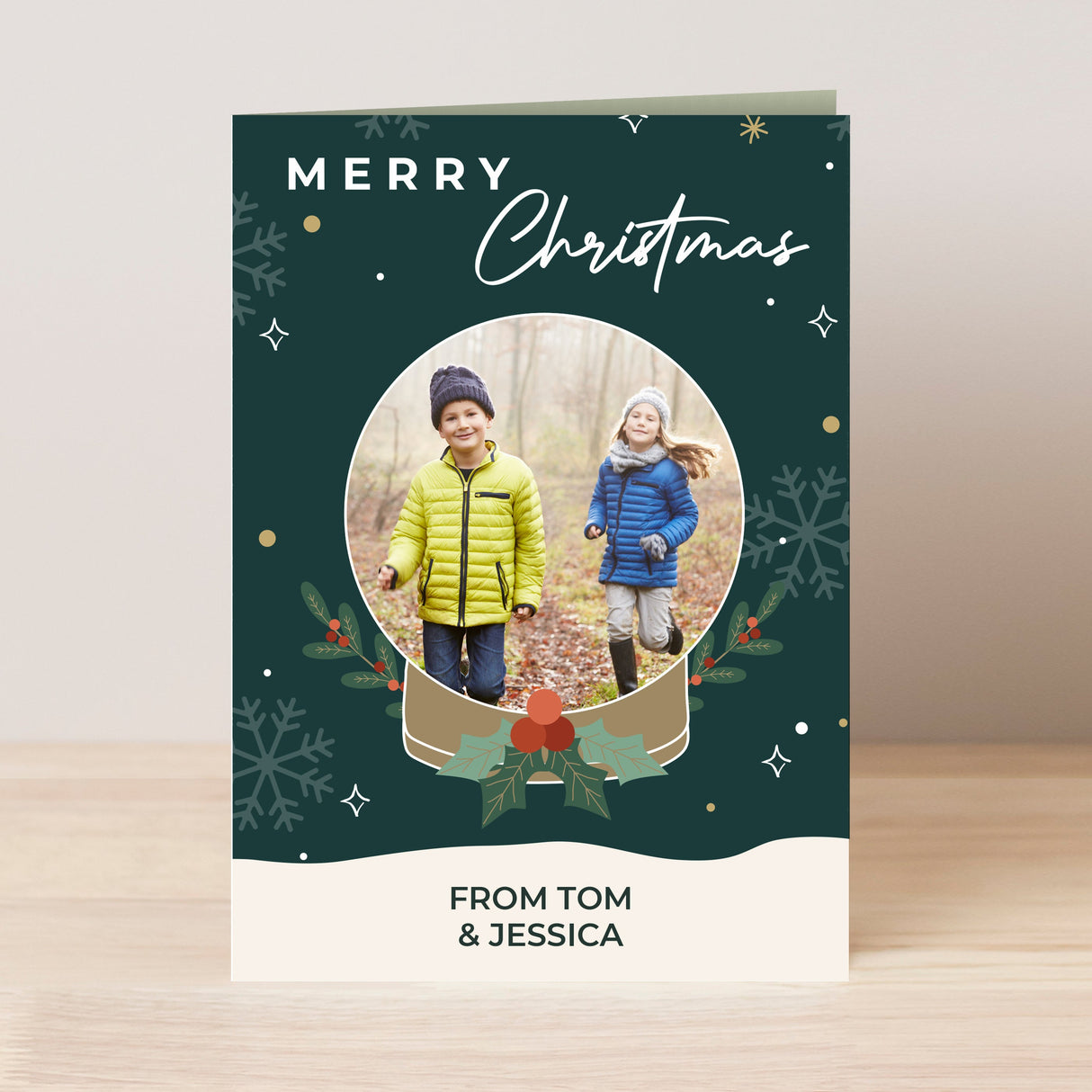 Personalised Photo Upload Christmas Card: 7 - Greeting Cards By Gift Moments