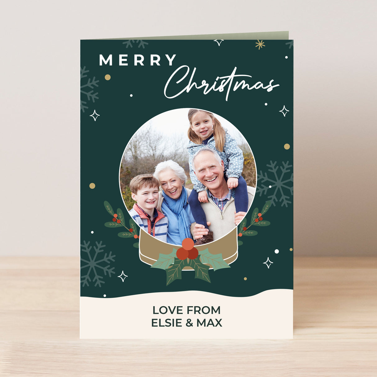 Personalised Photo Upload Christmas Card: 2 - Greeting Cards By Gift Moments