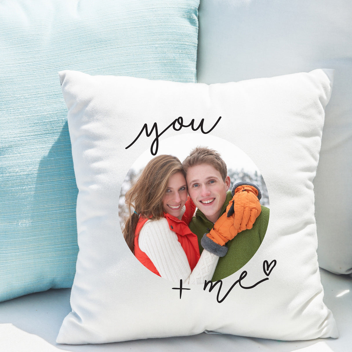 Personalised You & Me Photo Upload Cushion: 3 - Cushions By Gift Moments