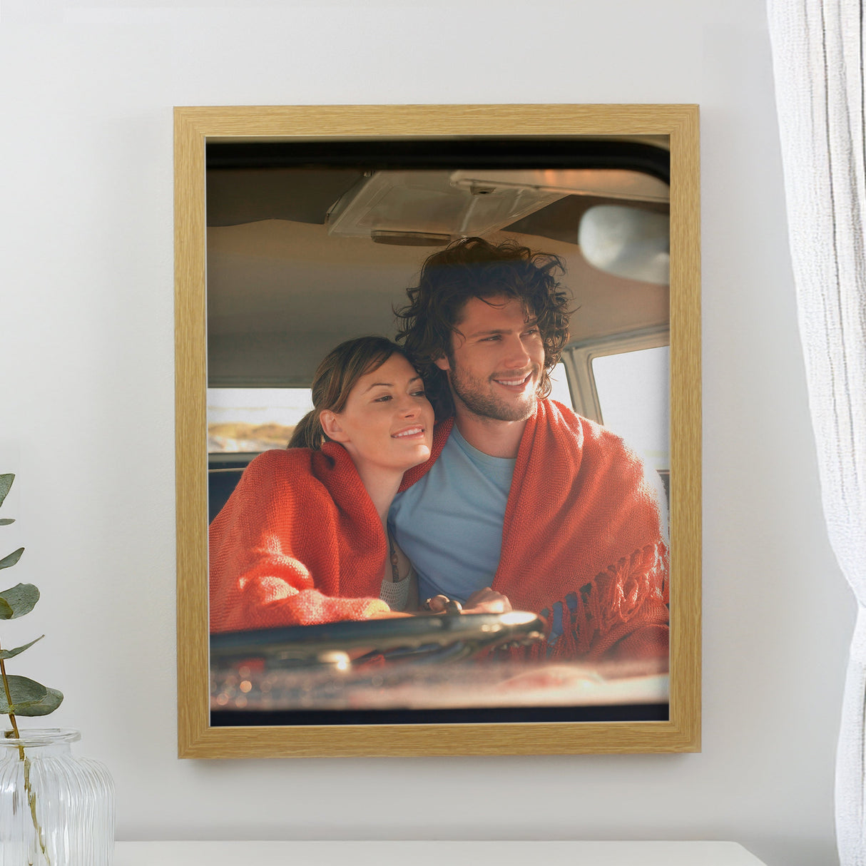 Personalised Photo Upload Framed Prints - Oak - Shop Framed Prints At Gift Moments - 1
