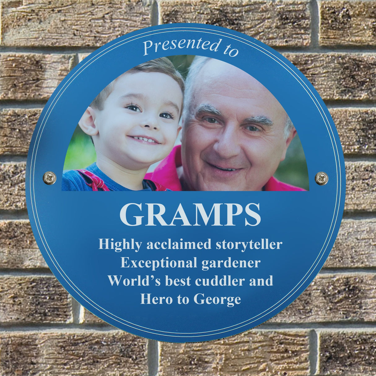 Personalised Photo Upload Heritage Plaque: 4 - Signs & Plaques By Gift Moments