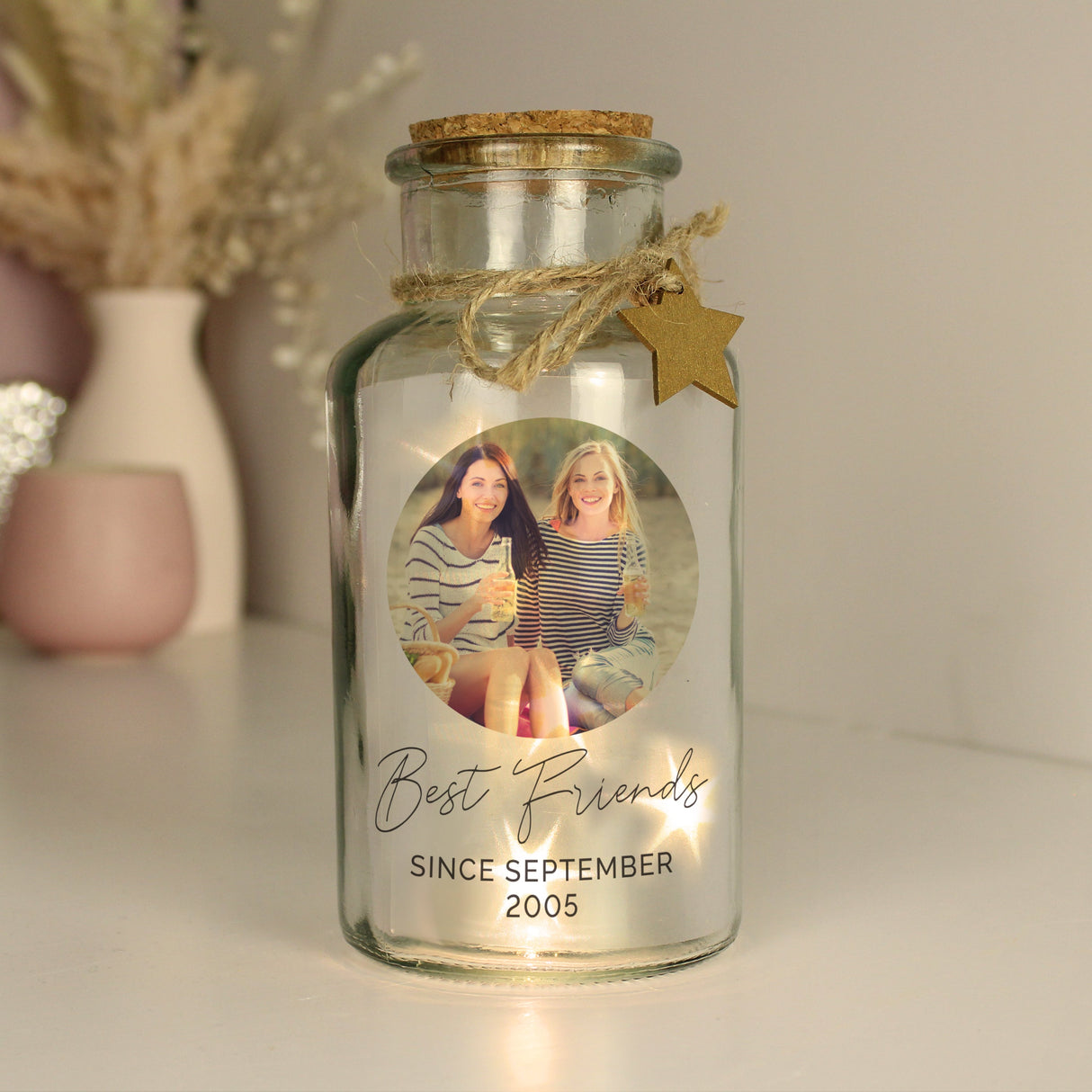 Personalised Photo Upload LED Glass Jar: 8 - LED Lighting By Gift Moments