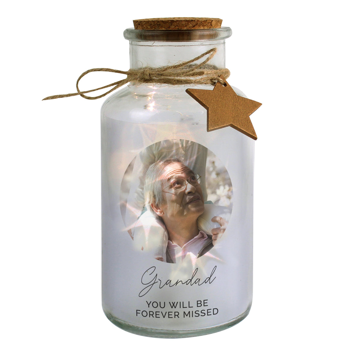 Personalised Photo Upload LED Glass Jar: 6 - LED Lighting By Gift Moments