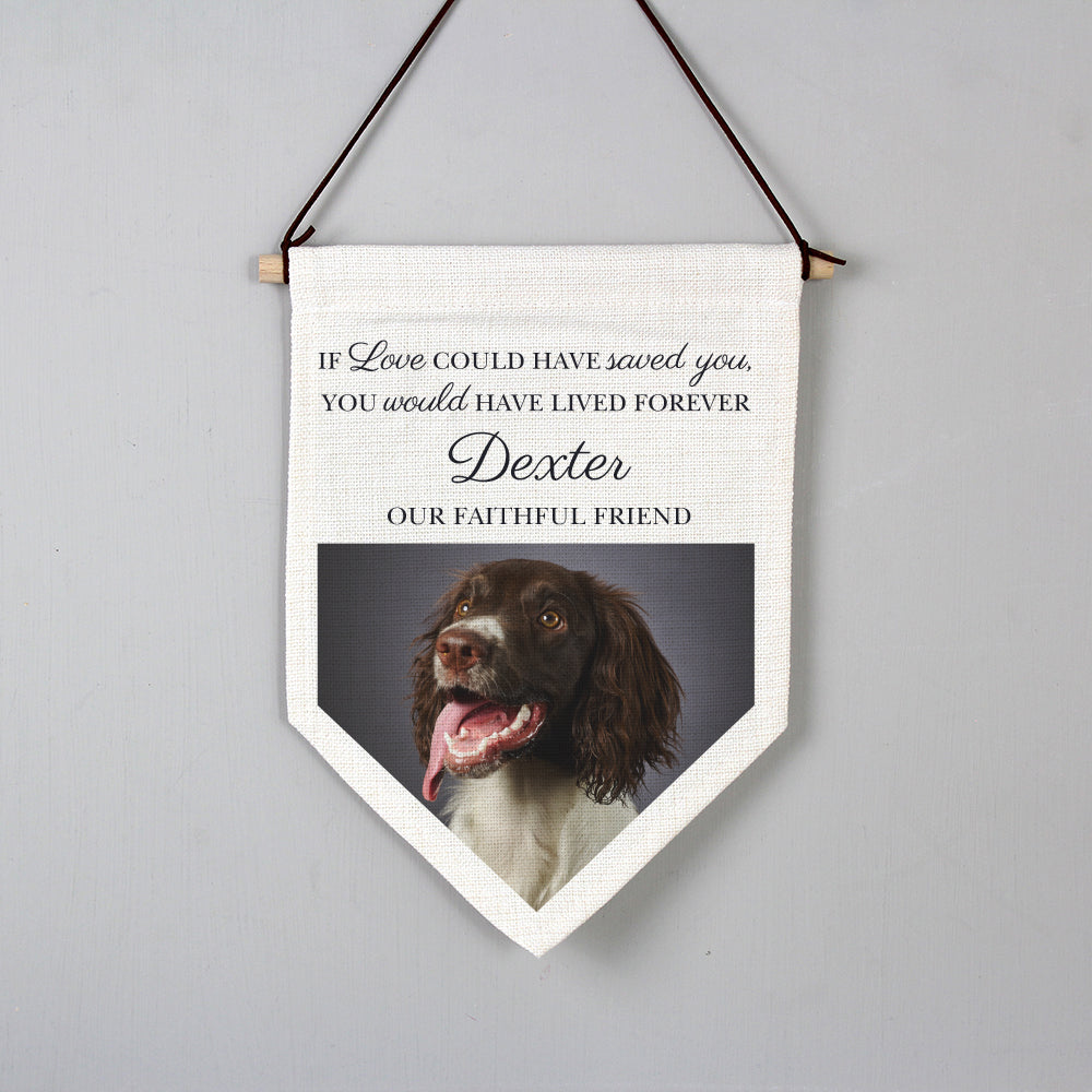 Personalised Photo Upload Pet Memorial Hanging Banner: 4 - Banners By Gift Moments