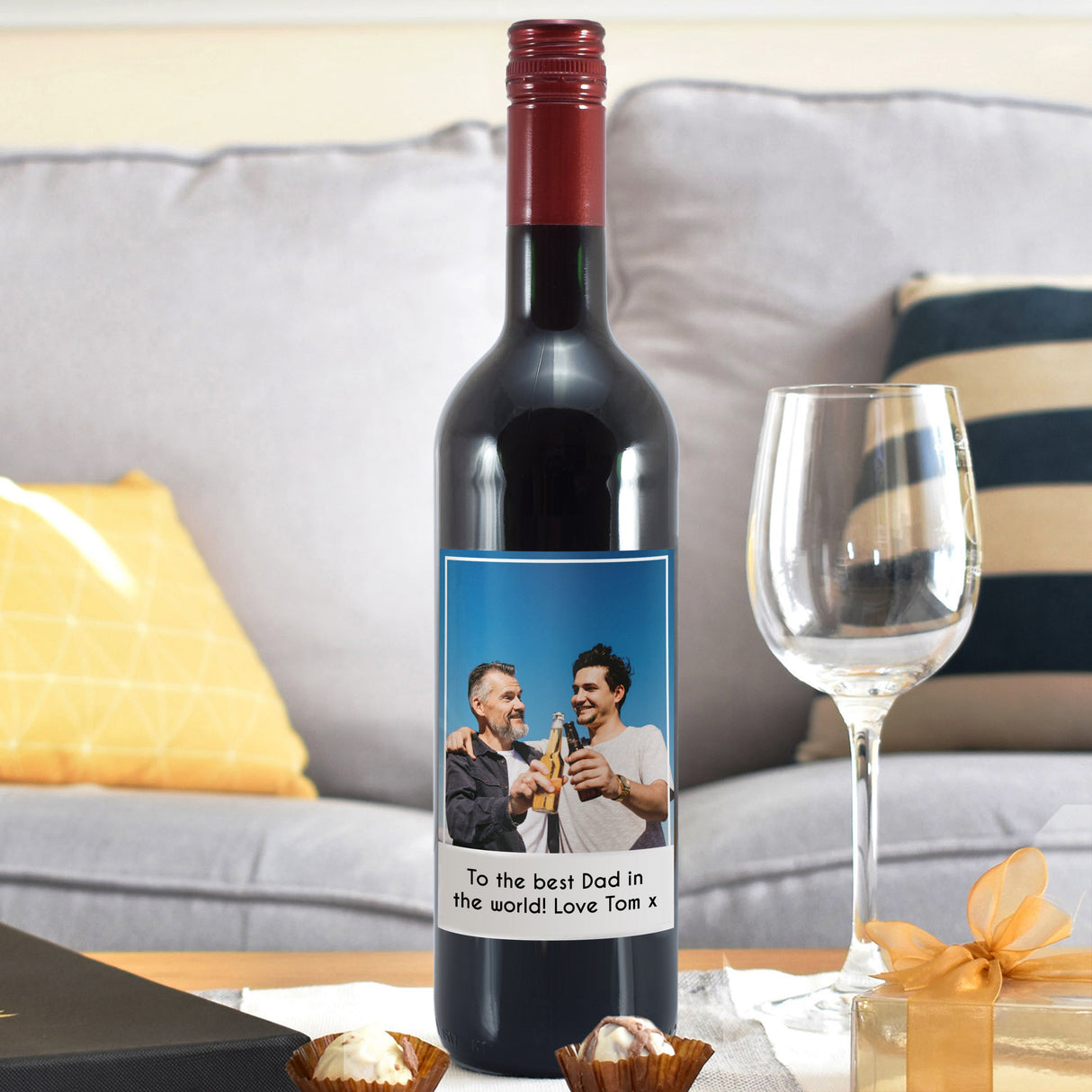 Personalised Photo Upload Red Wine: 1 - Wine By Gift Moments