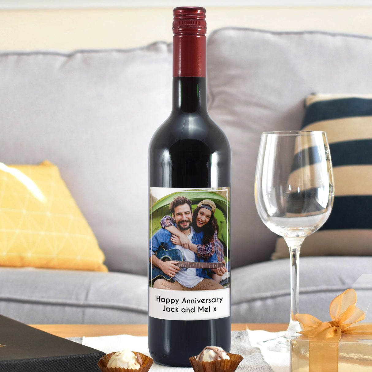 Personalised Photo Upload Red Wine: 3 - Wine By Gift Moments