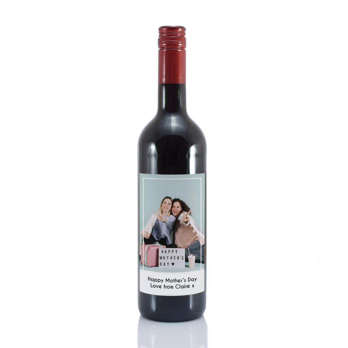 Personalised Photo Upload Red Wine: 4 - Wine By Gift Moments