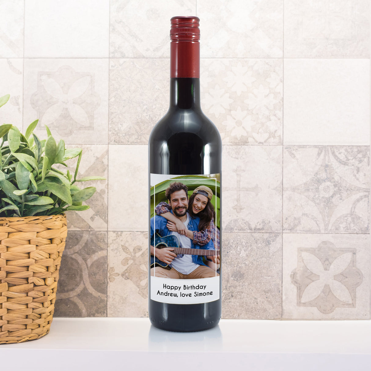 Personalised Photo Upload Red Wine: 2 - Wine By Gift Moments