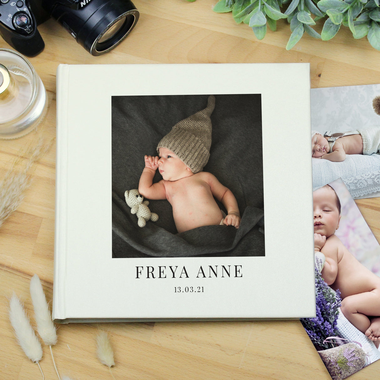 Personalised Photo Upload Square Photo Album: 4 - Photo Albums By Gift Moments