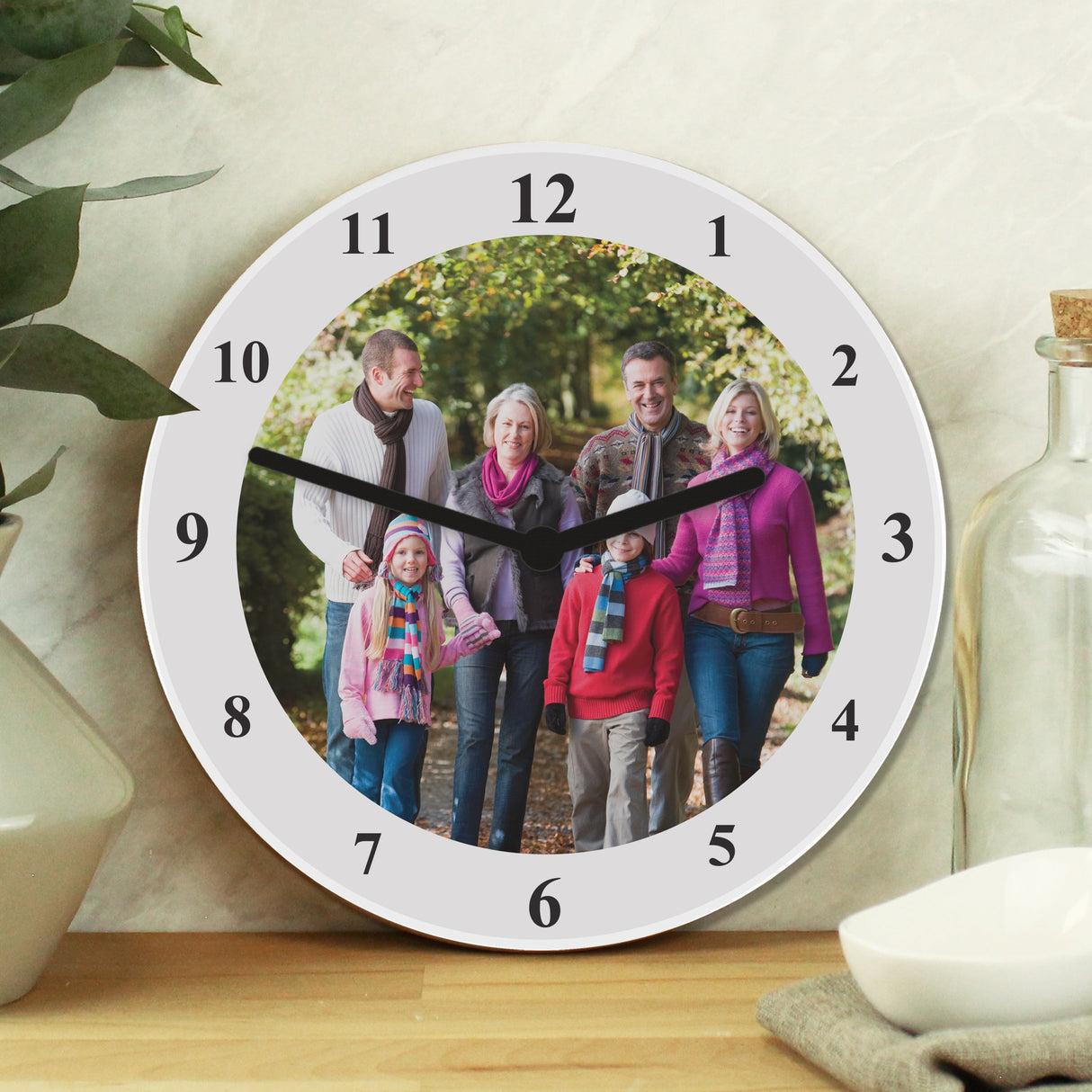 Personalised Photo Upload Wall Clock: 1 - Clocks By Gift Moments