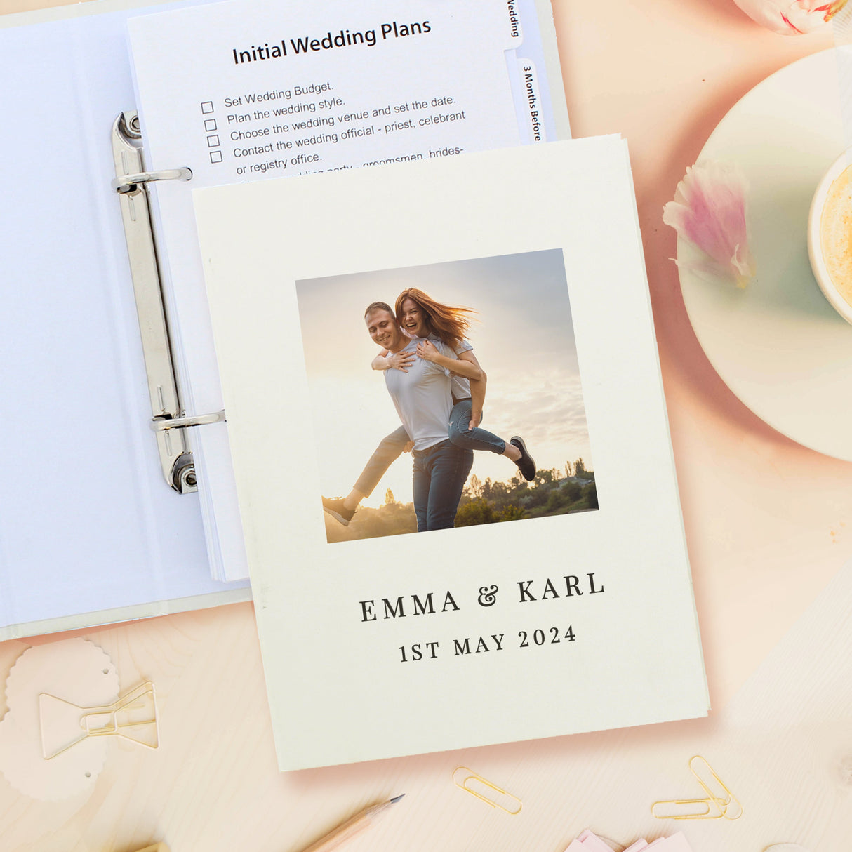 Personalised Photo Upload Wedding Planner - Shop Calendars & Planners At Gift Moments - 3