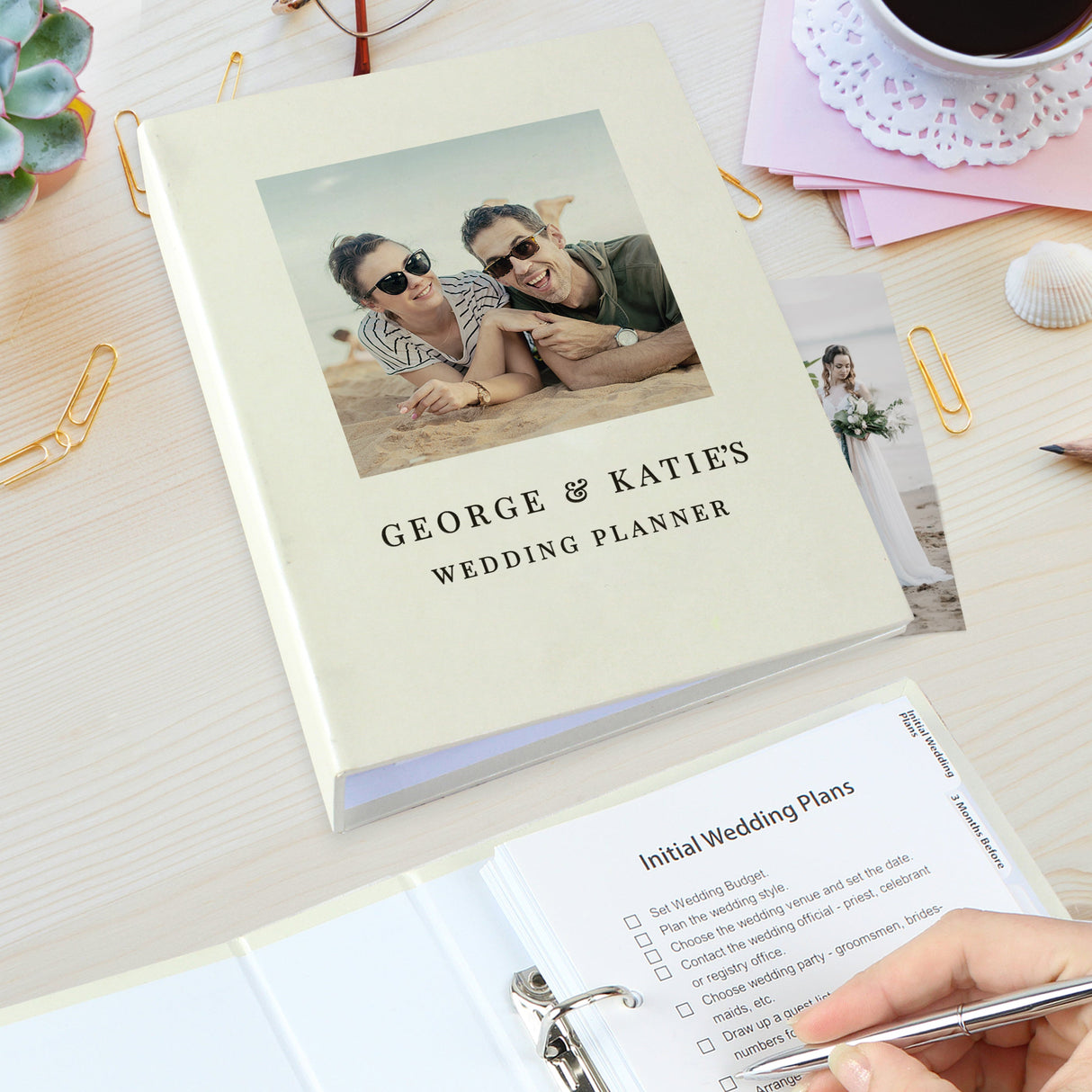 Personalised Photo Upload Wedding Planner - Shop Calendars & Planners At Gift Moments - 2