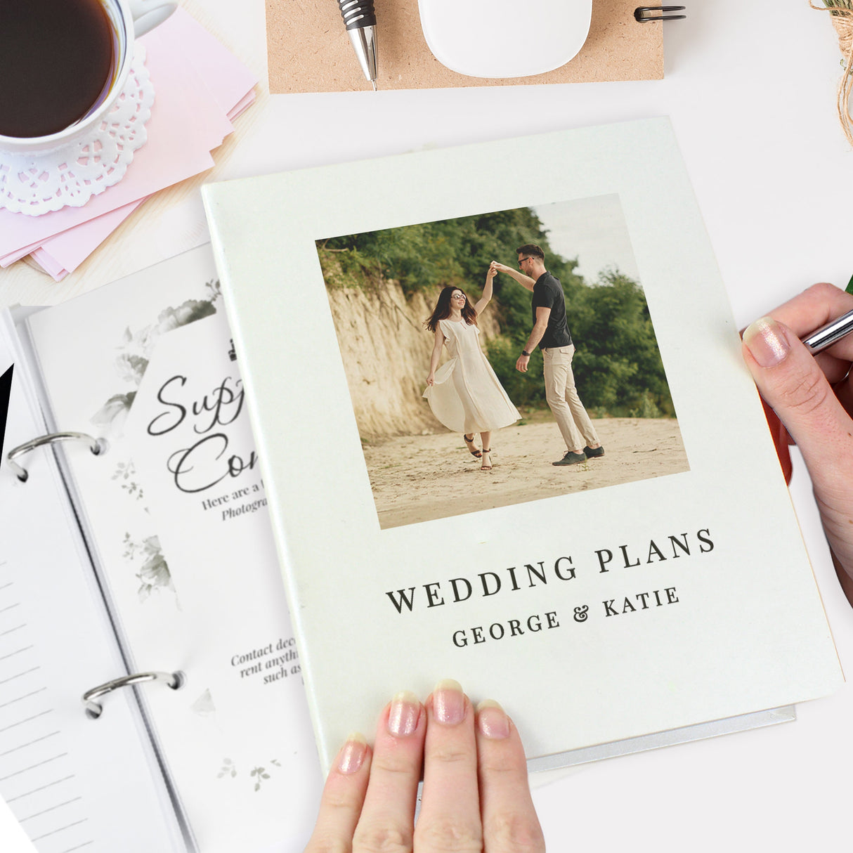 Personalised Photo Upload Wedding Planner - Shop Calendars & Planners At Gift Moments - 1