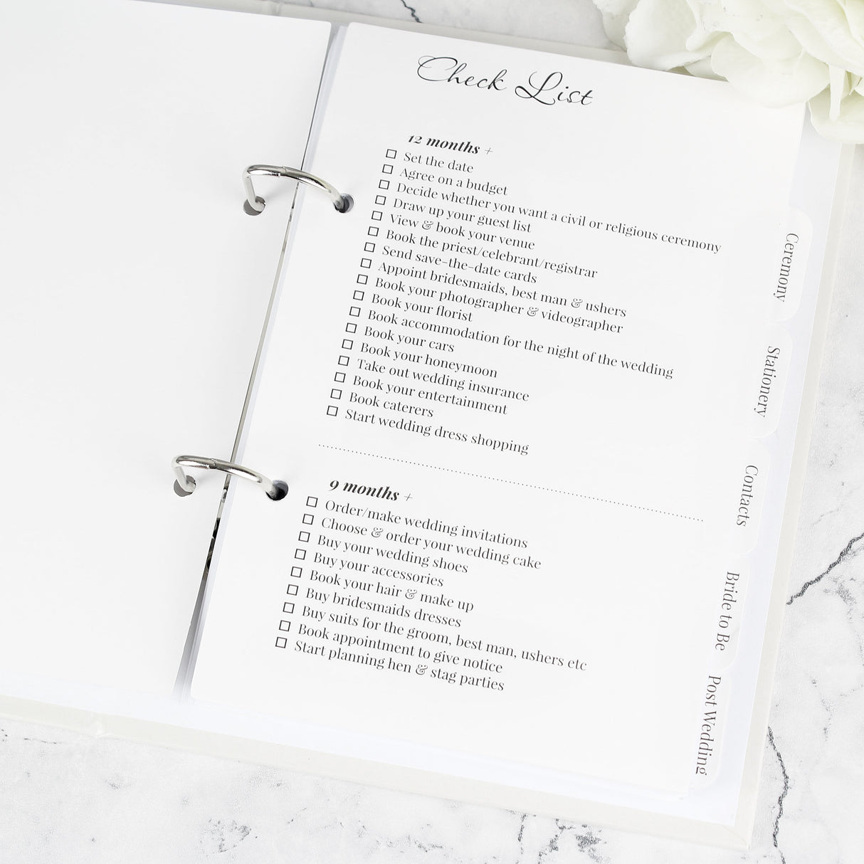 Personalised Photo Upload Wedding Planner - Shop Calendars & Planners At Gift Moments - 8