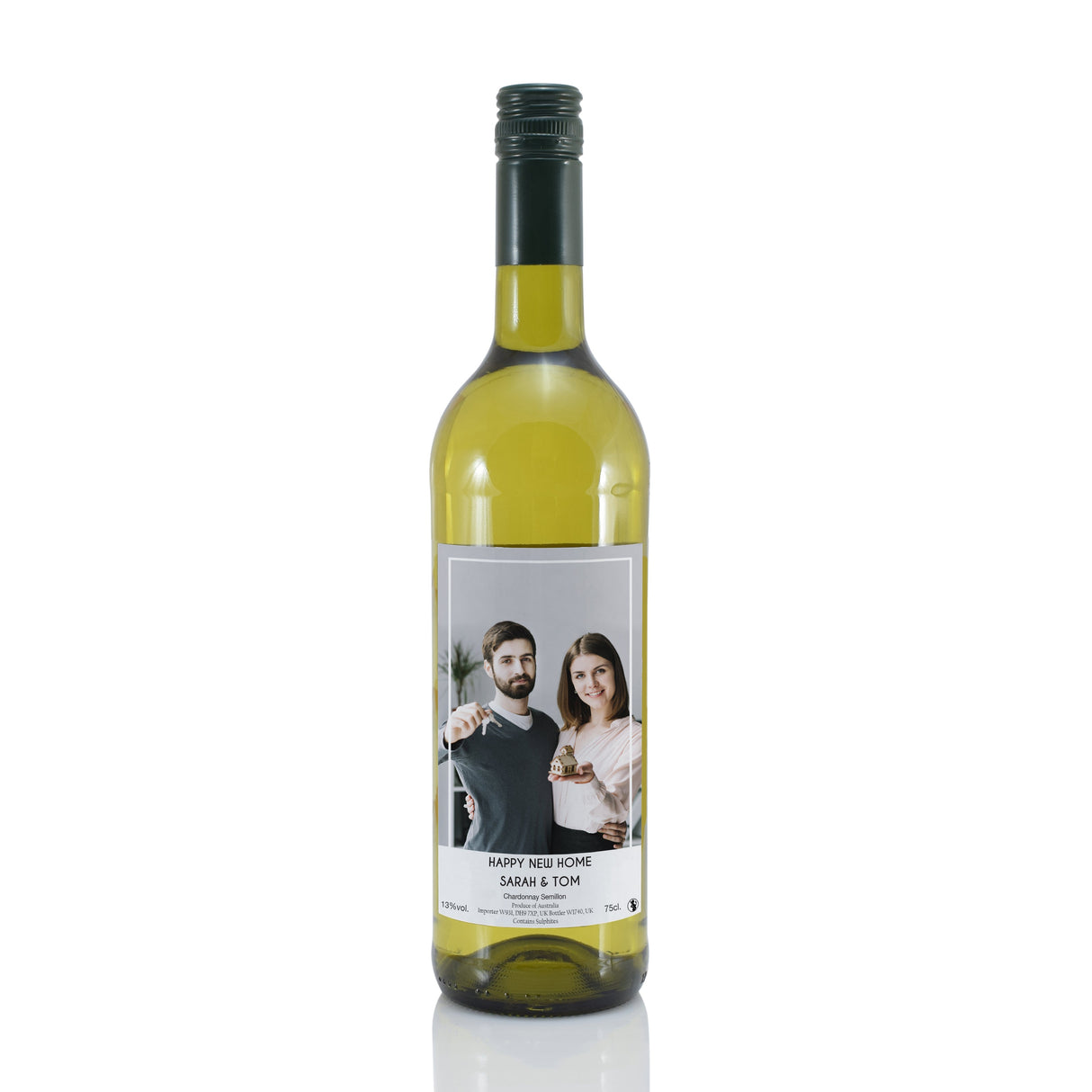 Personalised Photo Upload White Wine: 2 - Wine By Gift Moments