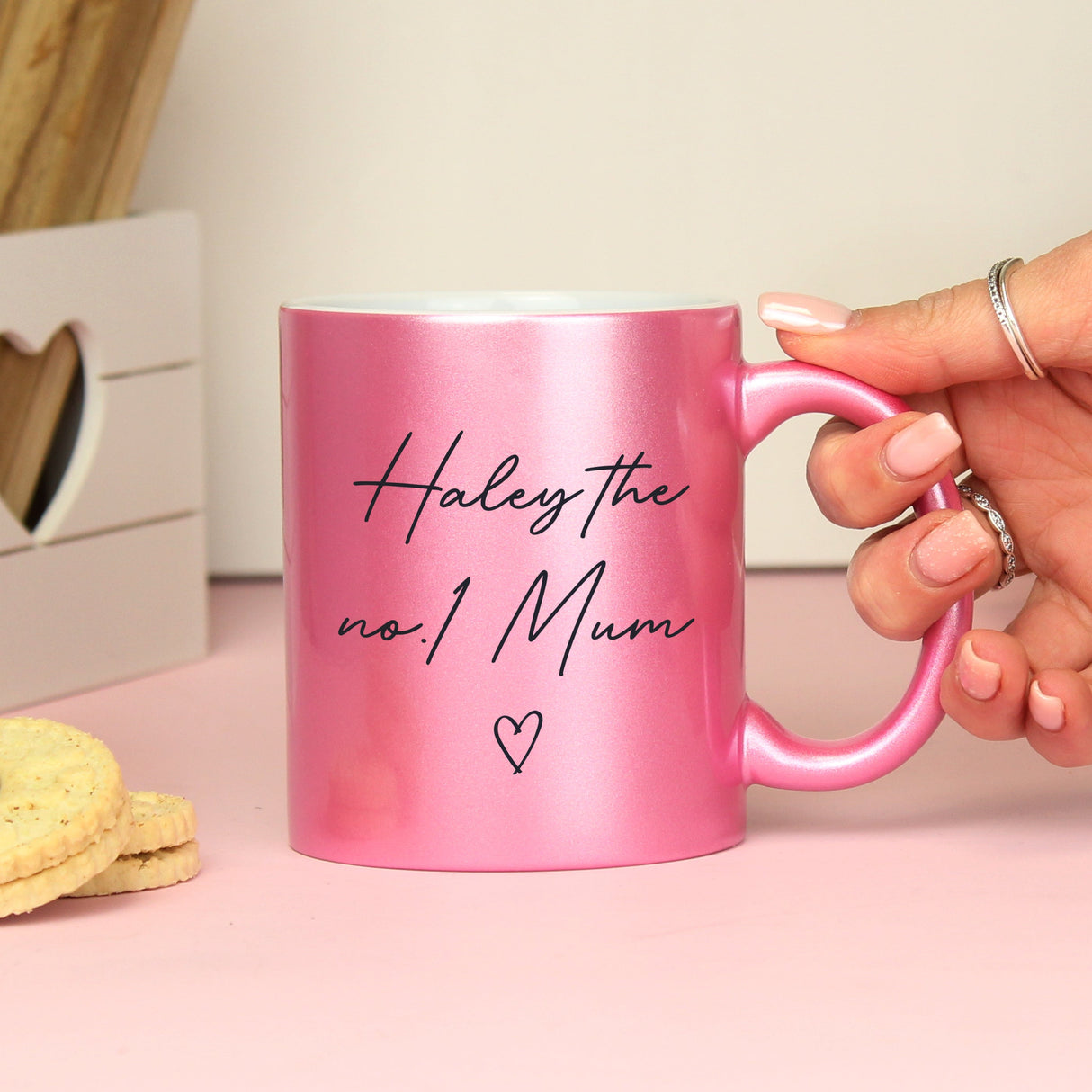 Personalised Pink Glitter Mug - Shop At Gift Moments - 6