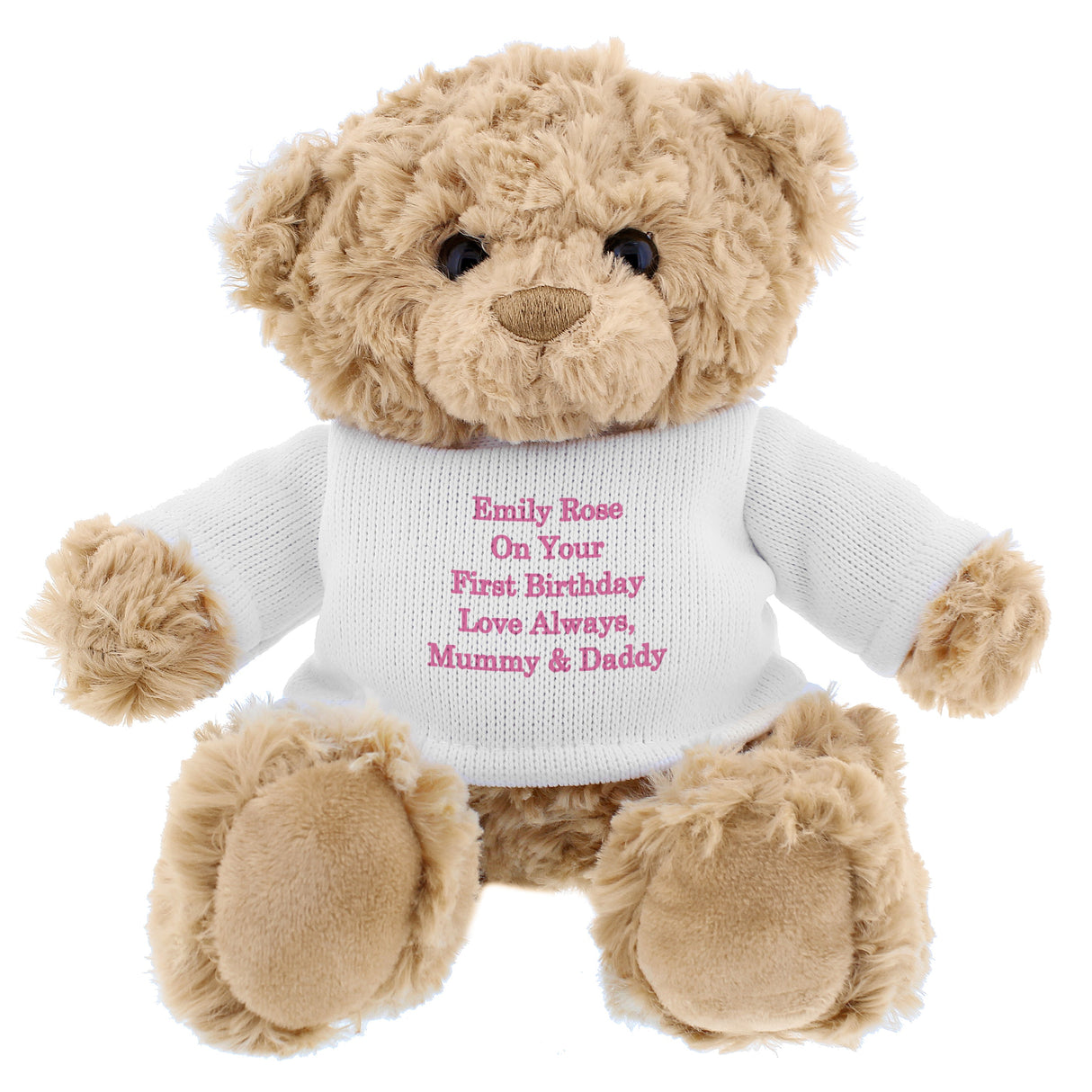 Personalised Pink Message Teddy Bear: 5 - Teddy Bears & Soft Toys By Gift Moments