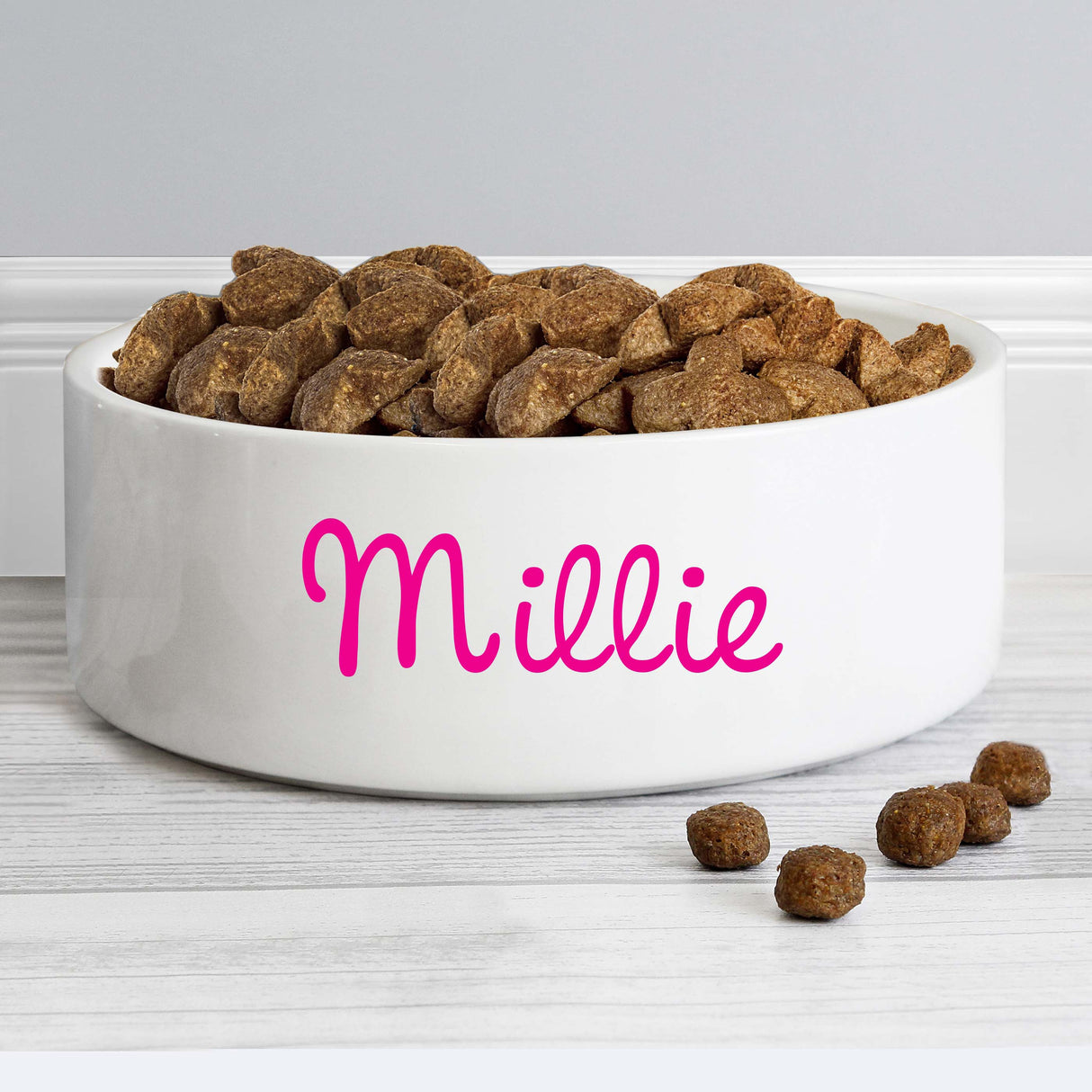 Personalised Pink Name 14cm Medium Pet Bowl: 1 - Pet Products By Gift Moments