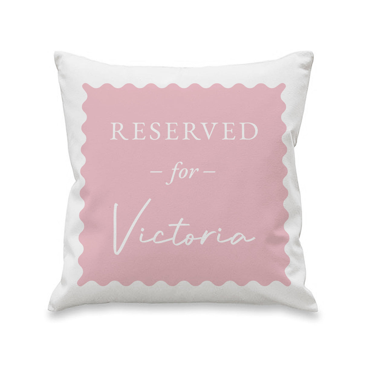 Personalised Pink Reserved For Cushion: 4 - Cushions By Gift Moments