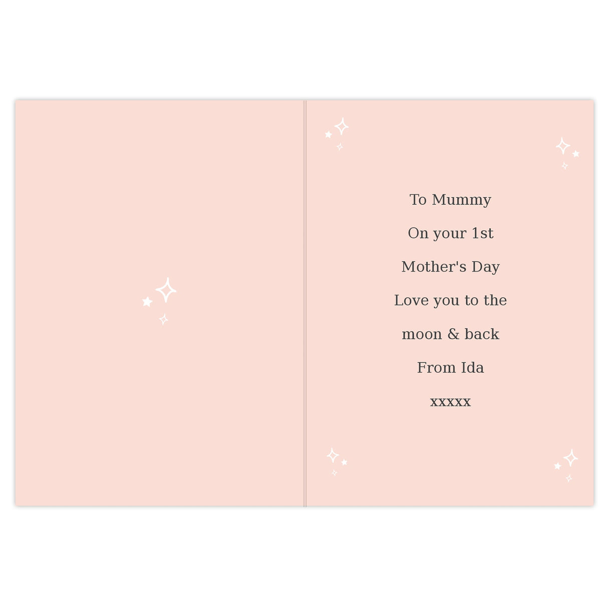 Personalised Pink Wreath Photo Upload Greeting Card: 6 - Greeting Cards By Gift Moments