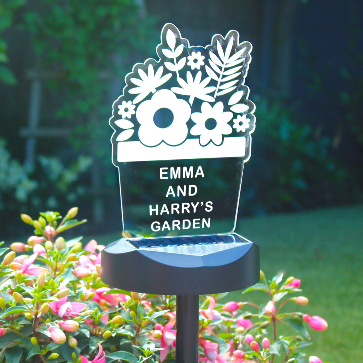 Personalised Plant Pot Outdoor Solar Light - Shop Solar Lights At Gift Moments - 4