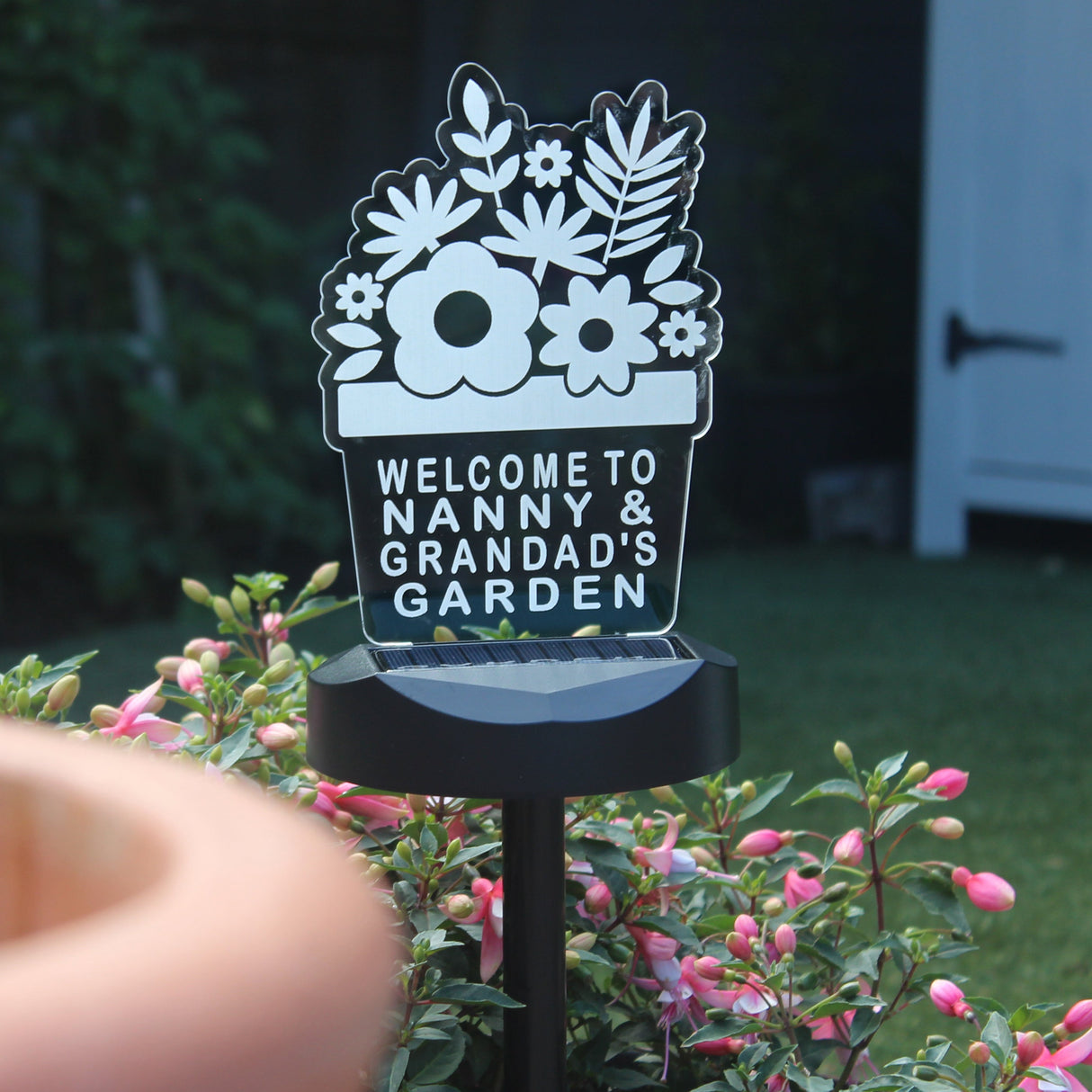 Personalised Plant Pot Outdoor Solar Light - Shop Solar Lights At Gift Moments - 7