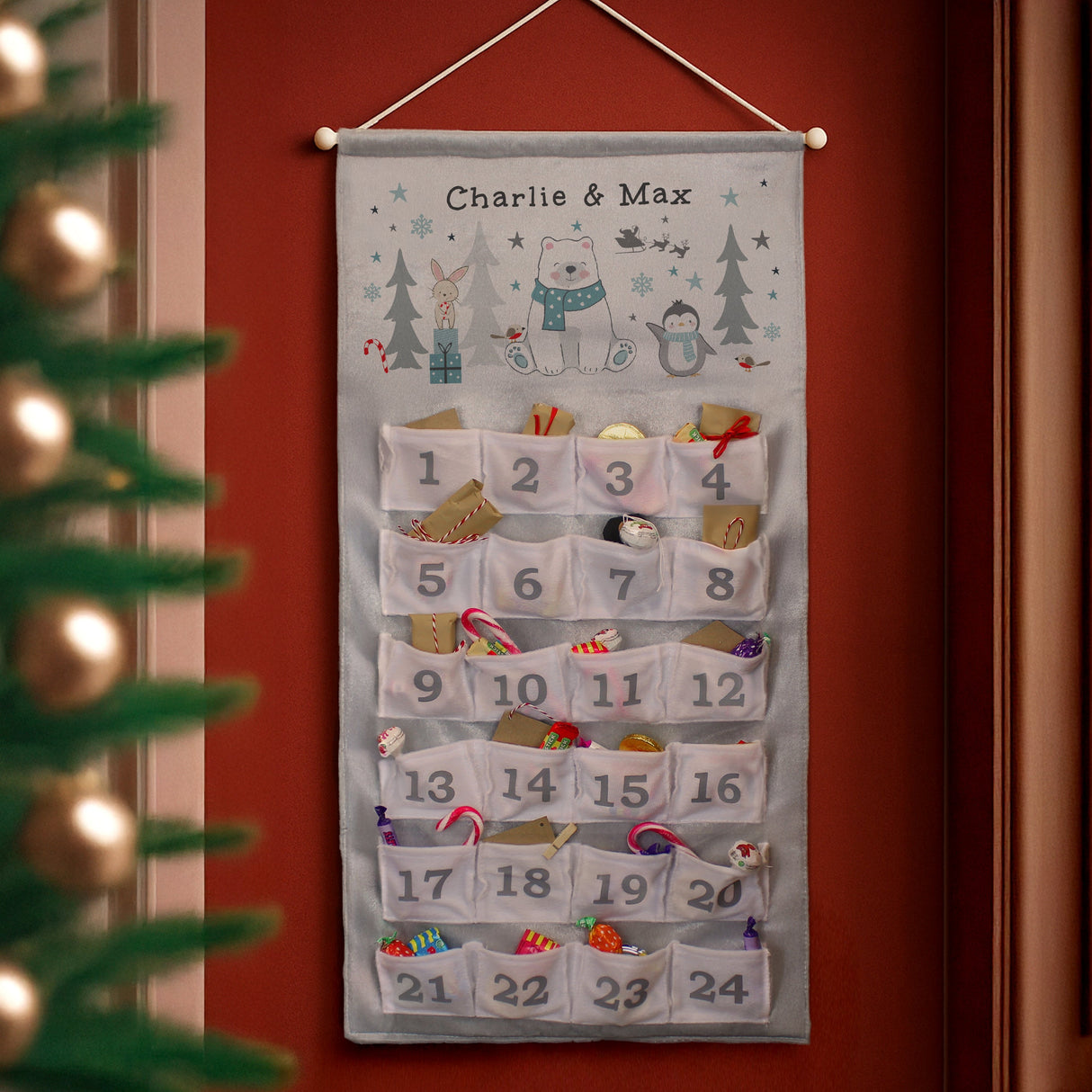 Personalised Polar Bear Advent Calendar - Shop Advent Calendars At Gift Moments - 1