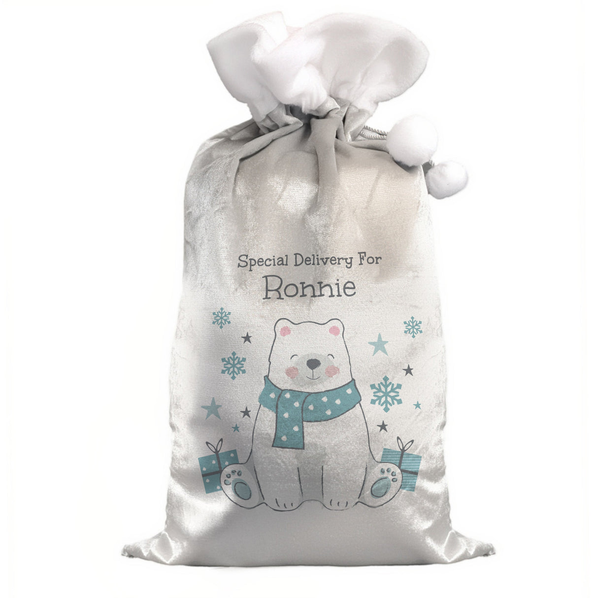 Personalised Polar Bear Christmas Sack: 4 - Christmas Sacks By Gift Moments