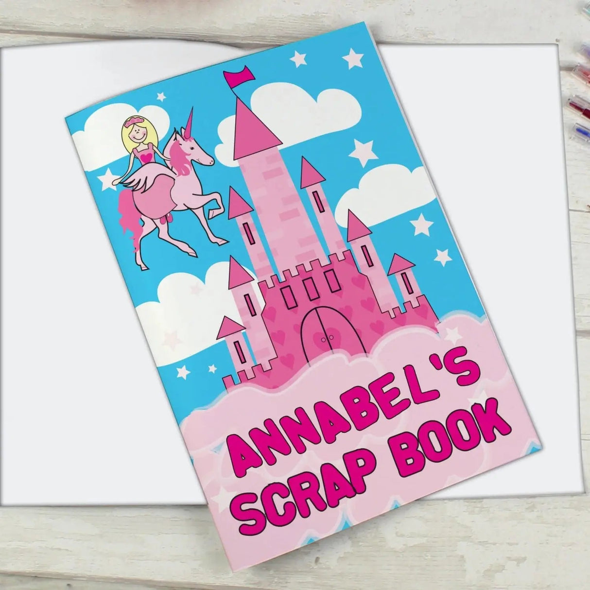 Personalised Princess & Unicorn - A4 Scrapbook: 2 - Books By Gift Moments