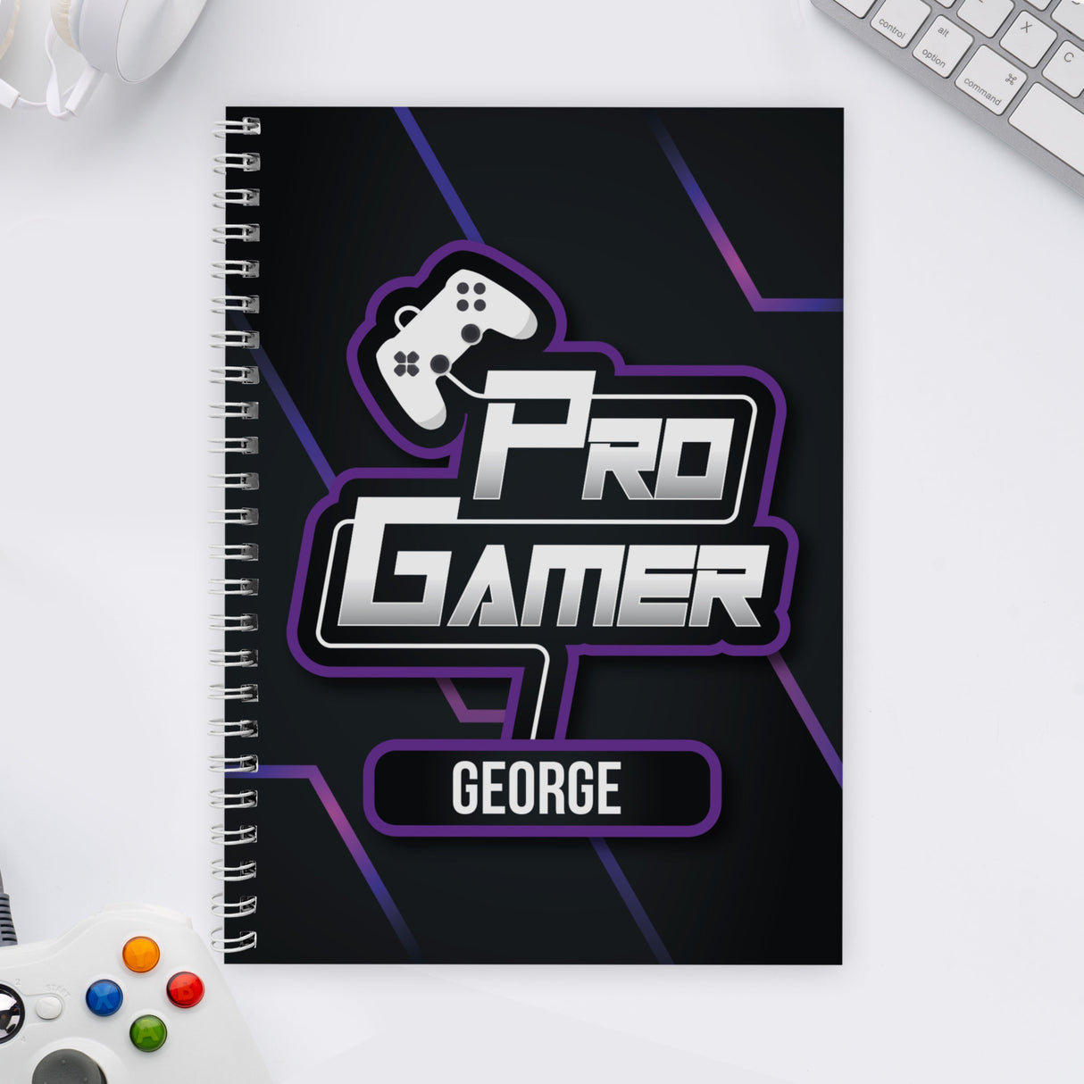 Personalised Pro Gamer A5 Notebook - Shop Notebooks At Gift Moments - 1