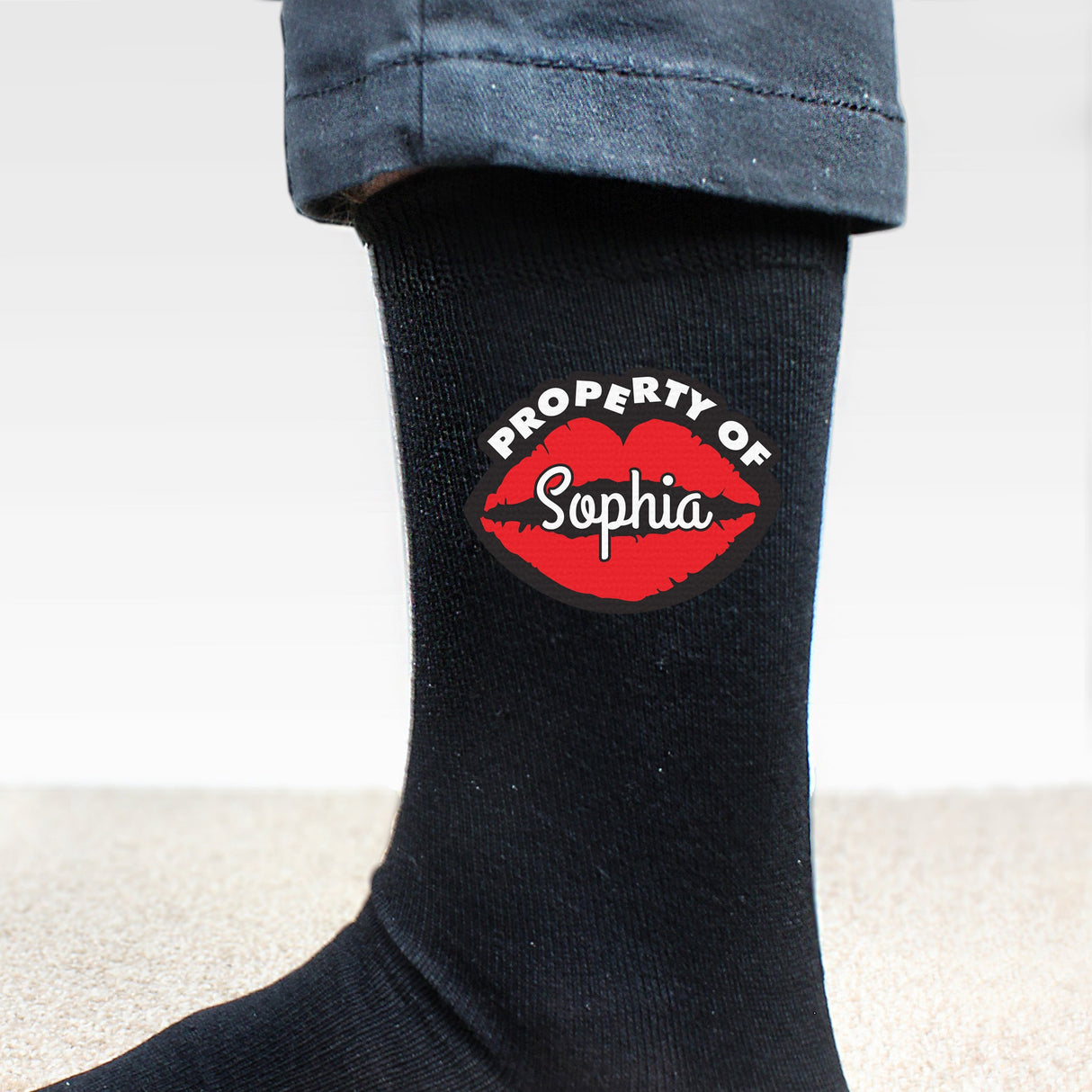 Personalised Property Of Mens Socks: 3 - Clothing By Gift Moments