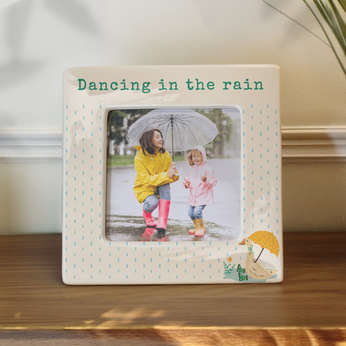 Personalised Puddle Duck Ceramic 4x4 Frame: 2 - Photo Frames By Gift Moments