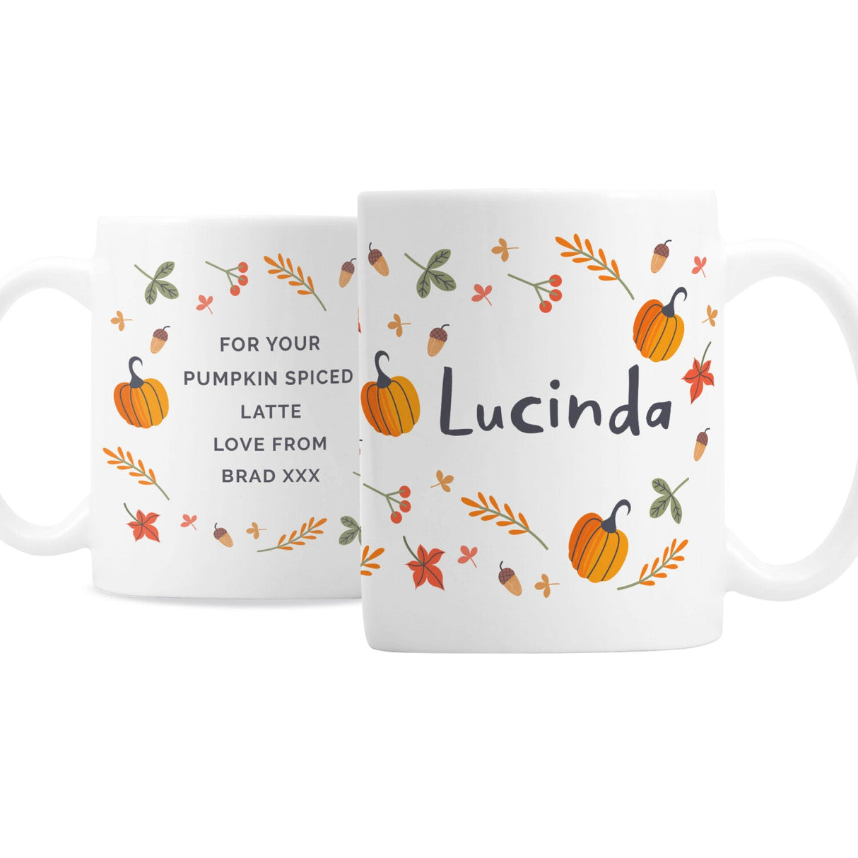 Personalised Pumpkin Mug: 5 - Mugs By Gift Moments