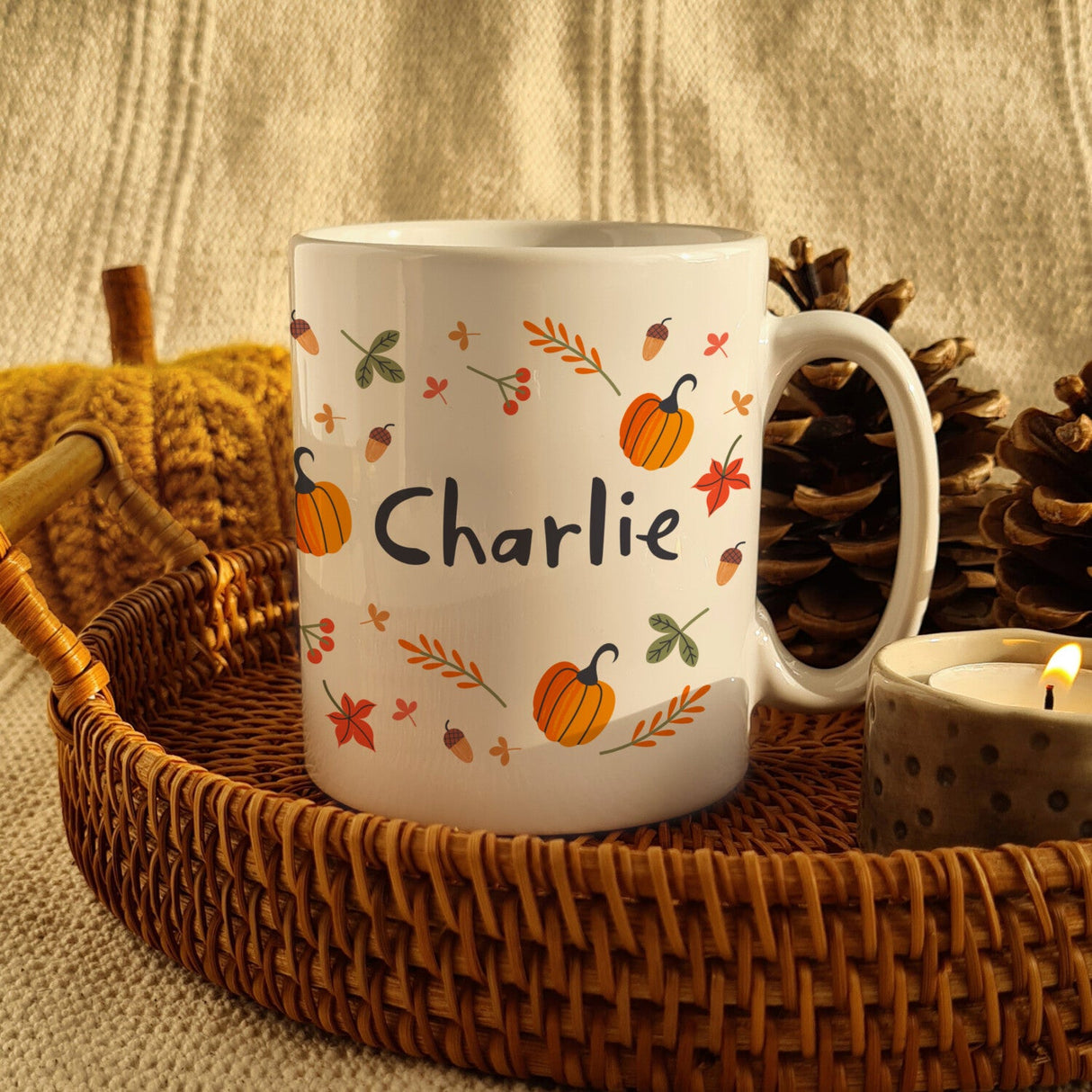 Personalised Pumpkin Mug: 3 - Mugs By Gift Moments